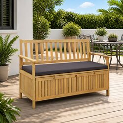 Dimensions-Driven Outdoor Storage Bench 120x63x84cm