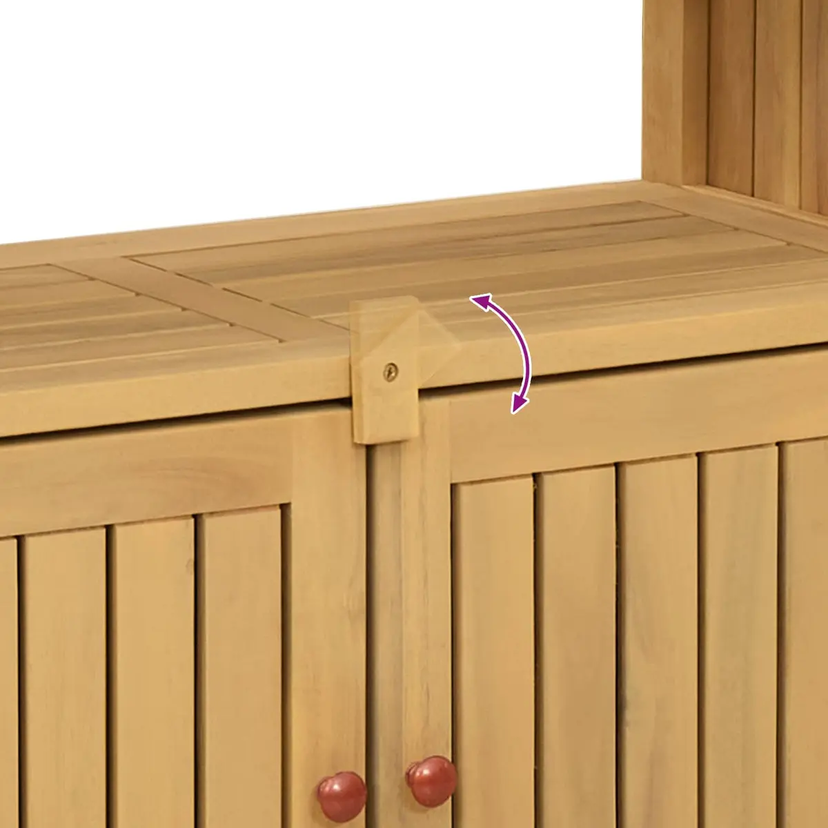 Garden Console Table Indoor Outdoor Rectangular Light Acacia 80 x 35 x 75 cm