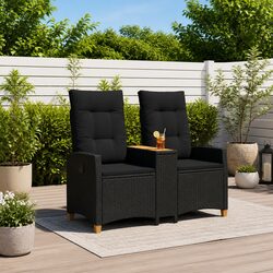 Specifications of Outdoor Reclining Bench with Tea Table
