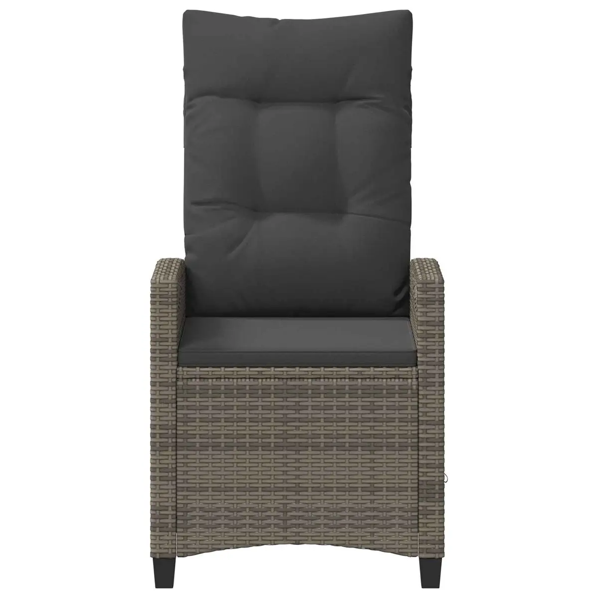 Reclining Grey Garden Chair with Table
