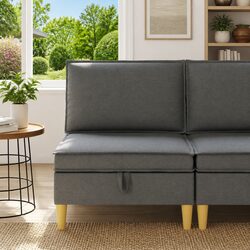 Square Storage Ottoman - Modern Design and Features