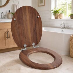 Specifications of Brown MDF Soft-Close Toilet Seat