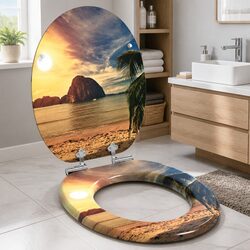 Specifications of Orange Soft-Close Toilet Seat 44 x 38 cm