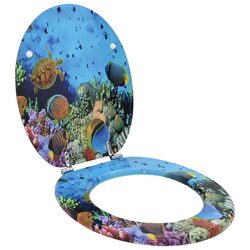 Specifications for Soft-Close Toilet Seat - Blue MDF