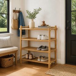Specifications for 4-Tier Bamboo Shoe Rack