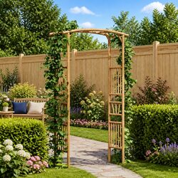 Garden Arch Bamboo Structure 110 x 40 x 205 cm — Specs Inside