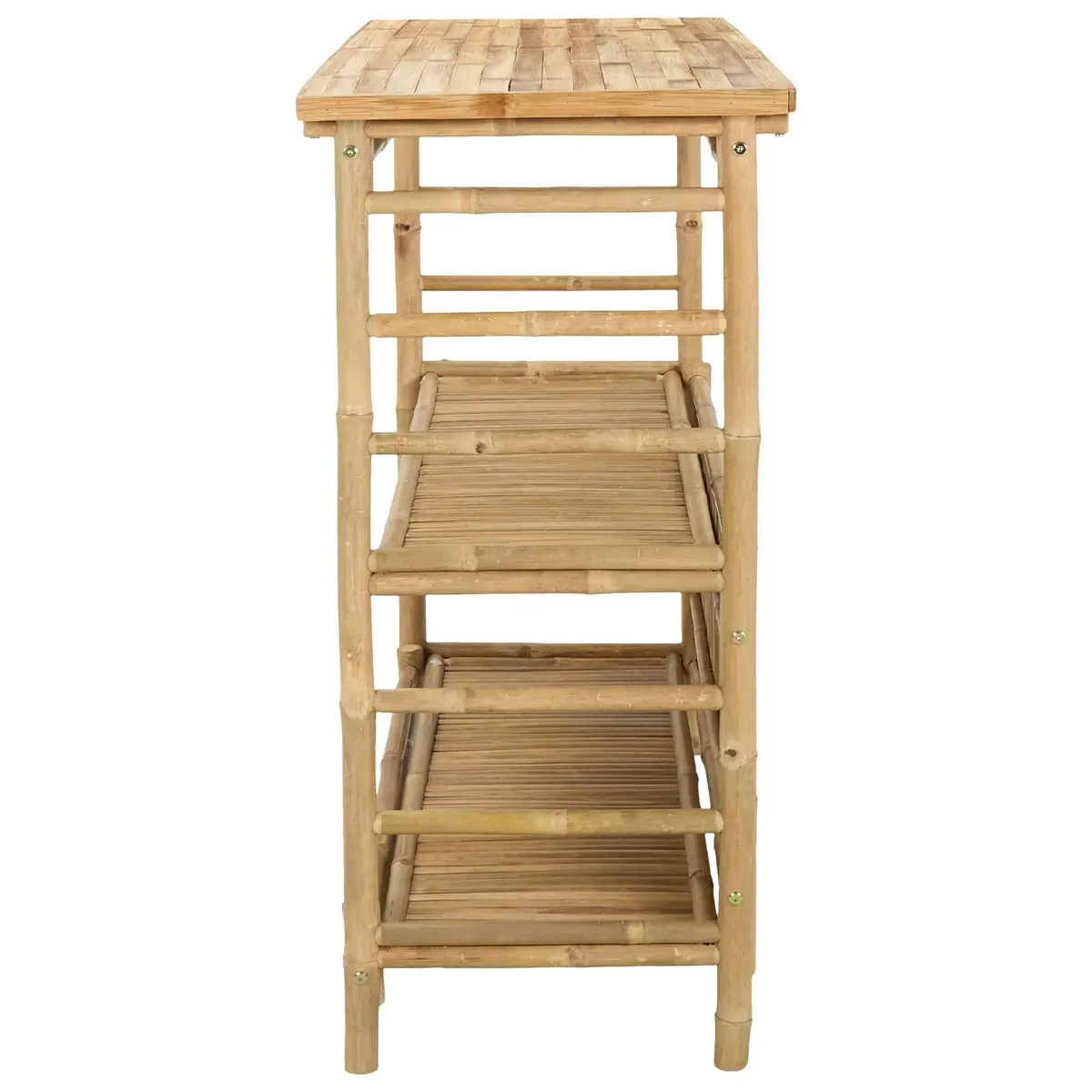Outdoor Bar Table Bamboo Brown Modern Garden Patio 110 x 50 x 105 cm