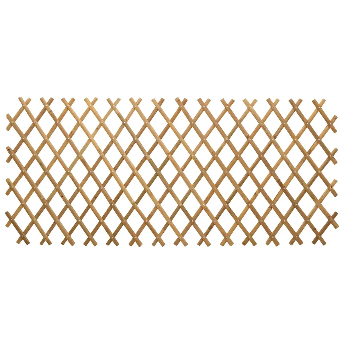 Bamboo Trellis Fence Panel Garden Plant Support Beige 100 x 105 cm 2 Piece