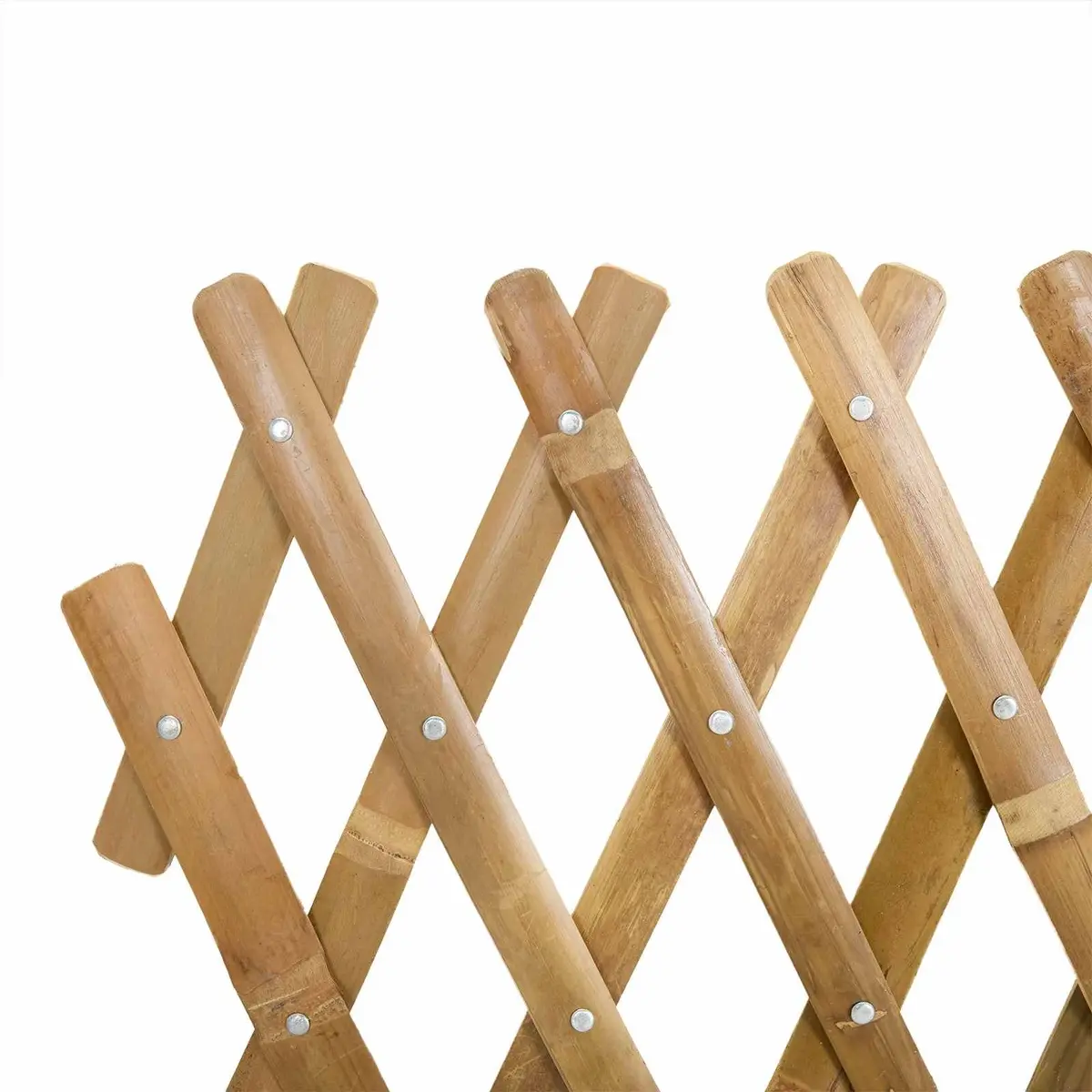 Bamboo Trellis Fence Panel Garden Plant Support Beige 100 x 105 cm 2 Piece