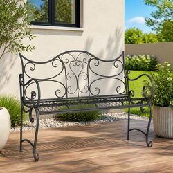2-Seater Garden Bench Dimensions: 114 x 56.5 x 90 cm