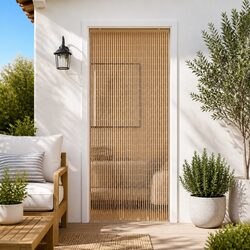 Bamboo Insect Door Curtain 90 cm x 200 cm, Multicolour