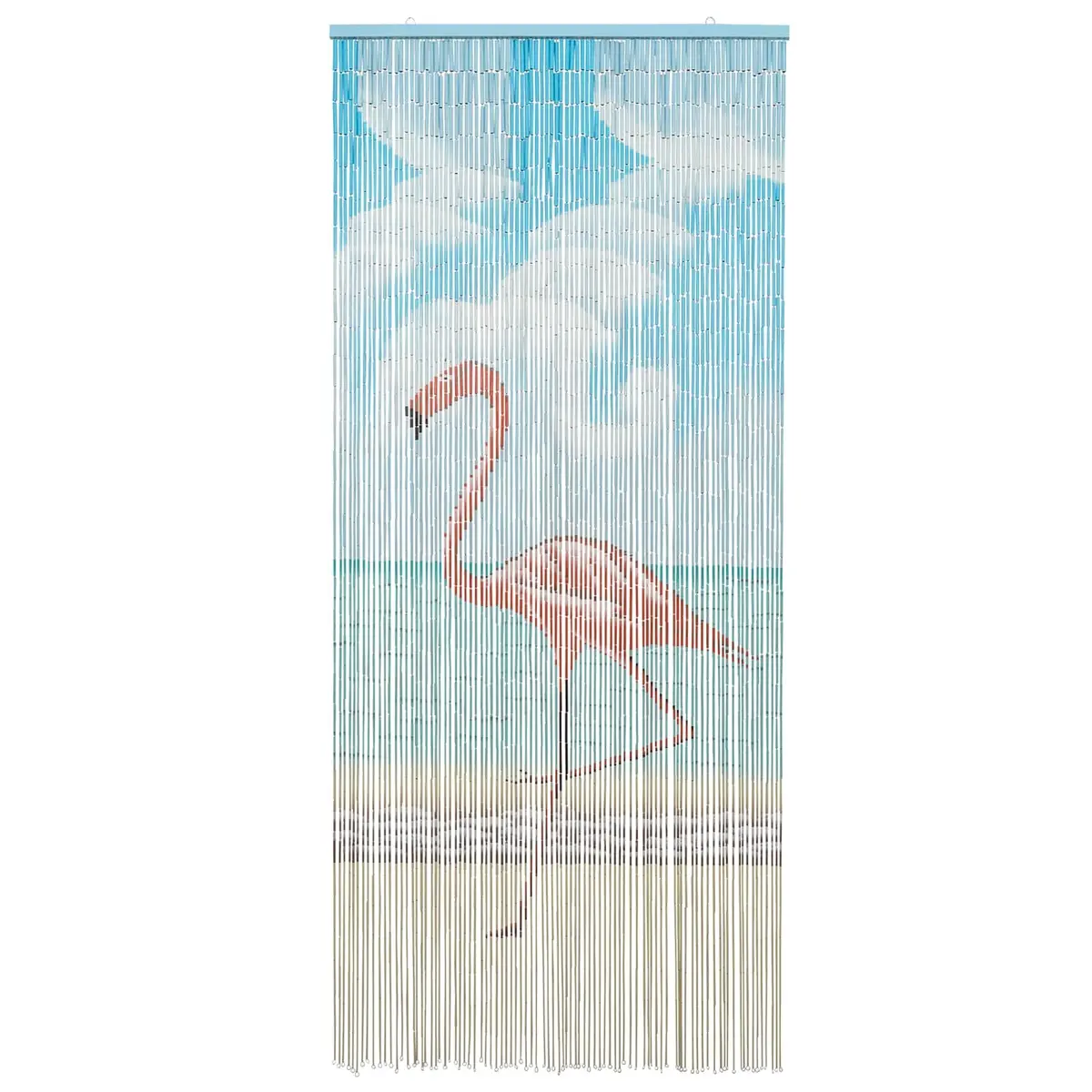 Insect Door Curtain for Patio Balcony 200 x 90 cm Multicolour Natural Bamboo Screen Decor