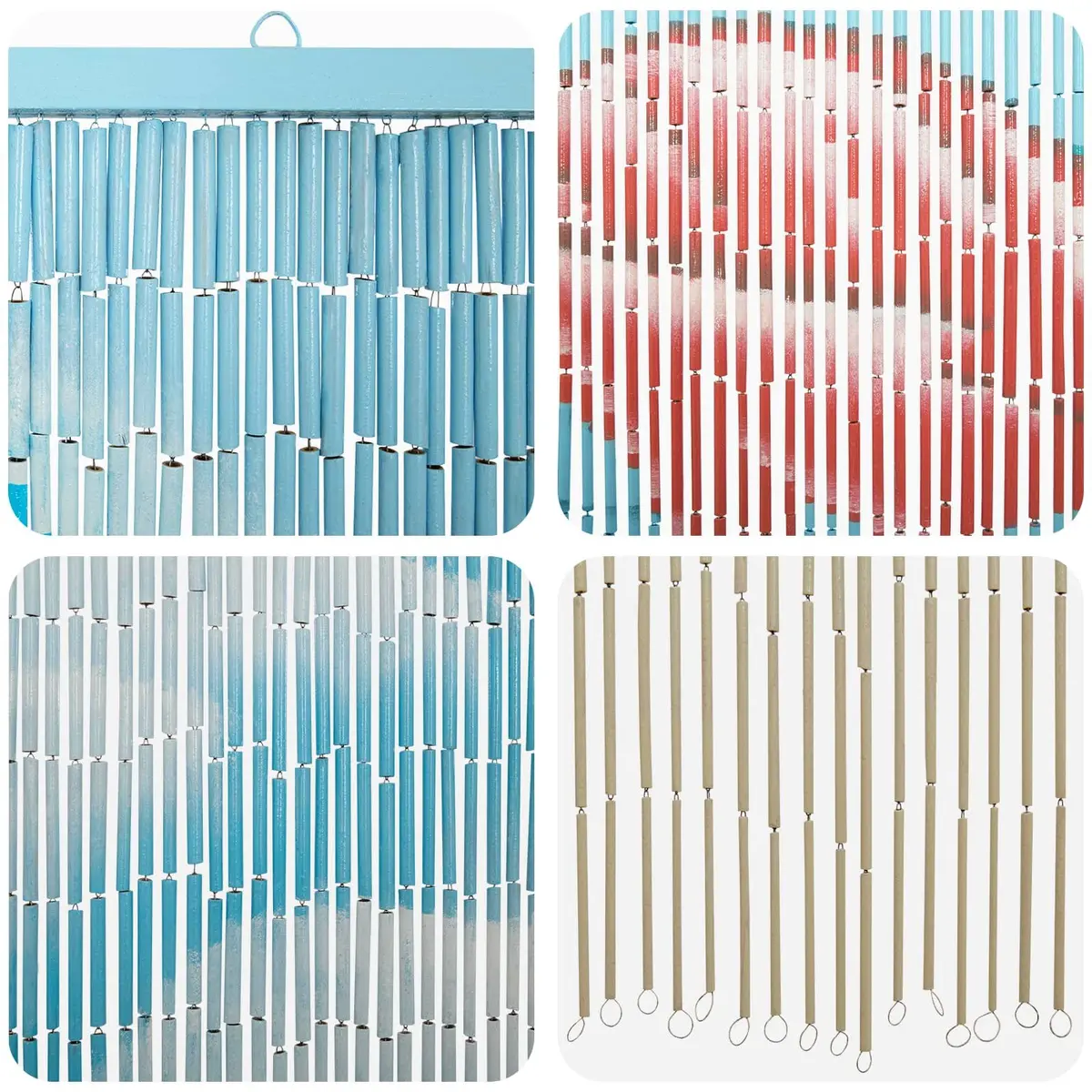 Insect Door Curtain for Patio Balcony 200 x 90 cm Multicolour Natural Bamboo Screen Decor