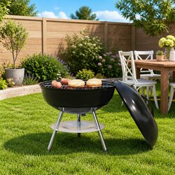 Charcoal Grill Specifications: 36.5cm Black Outdoor Grill