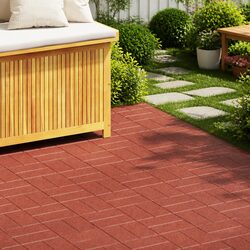 40.5cm Red Garden Stepping Stones – 6 Pack