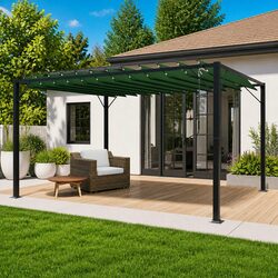 3 x 4 m Gazebo with Aluminium Frame and Polyester Canopy