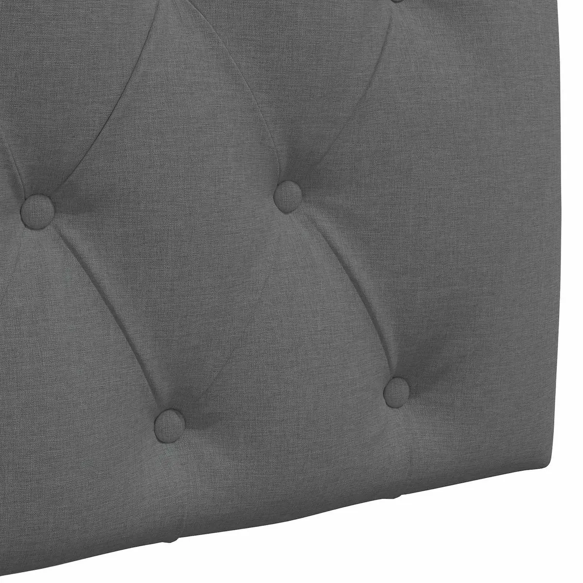 Hanging Headboard Wall-Mounted Bedroom Furniture Grey Fabric Upholstered