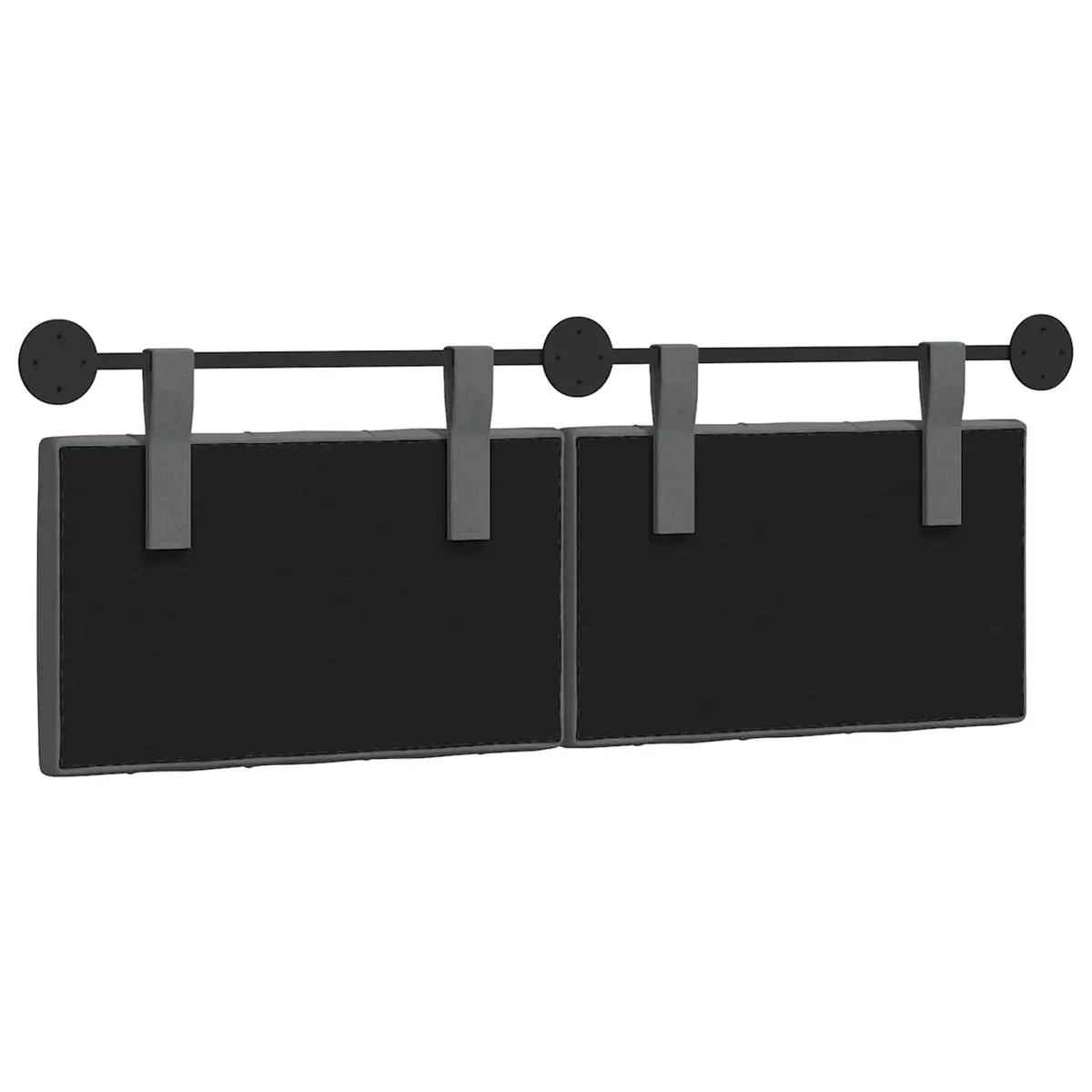 Hanging Headboard Wall-Mounted Bedroom Living Room Home Furniture Grey Fabric