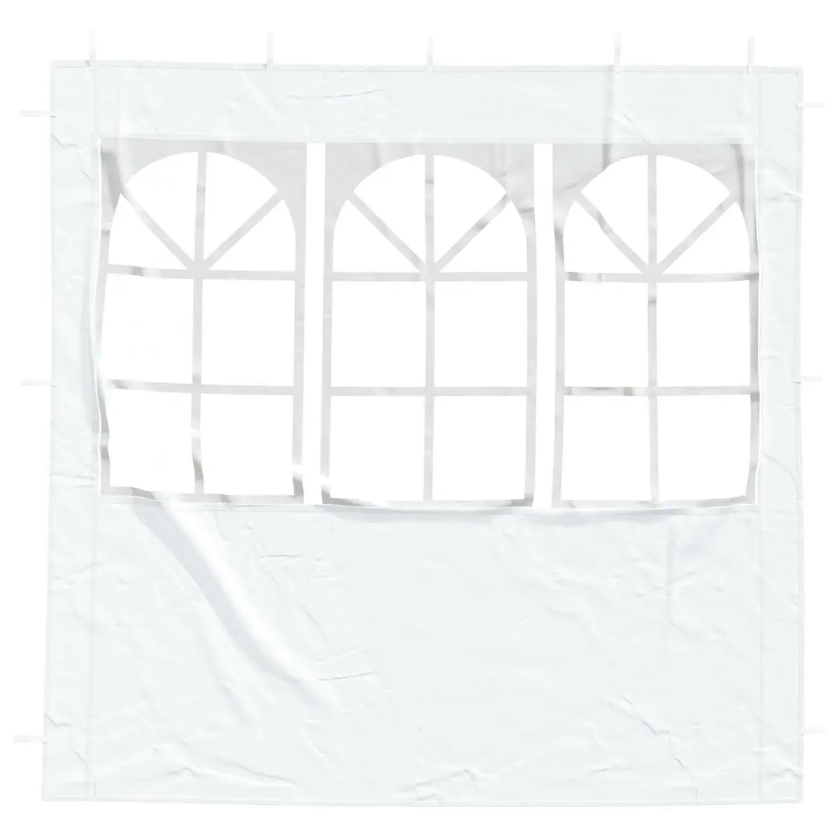 Party Tent Sidewall Outdoor 200 x 195 cm White PE Steel 2 Piece