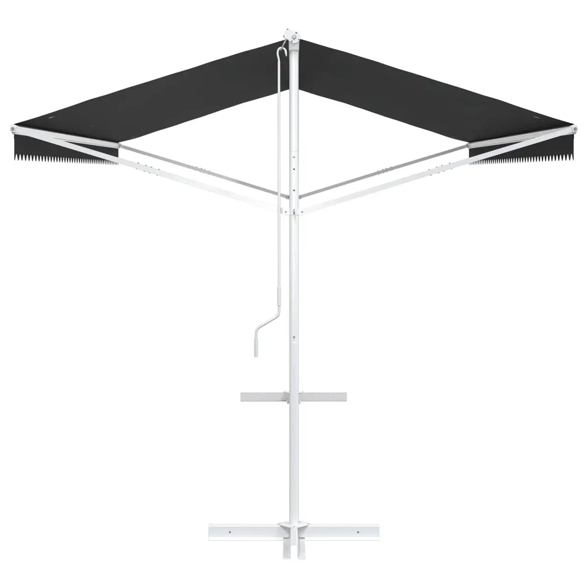 Free Standing Awning Outdoor Patio Garden Shade 5 x 3 m Anthracite Hand Crank