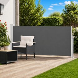 Retractable Side Awning 160 x 500 cm Outdoor Garden Patio Shade Polyester