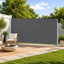 Retractable Side Awning 180 x 600 cm Outdoor Garden Patio Sunshade Privacy