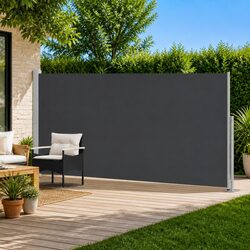 Retractable Side Awning Dimensions 220 x 600 cm, Steel Frame