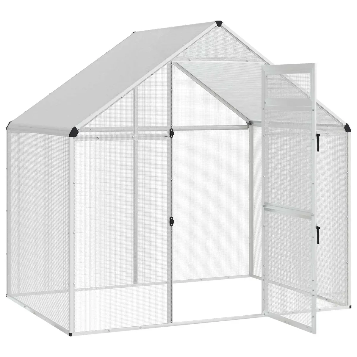 Large Silver Outdoor Bird Cage