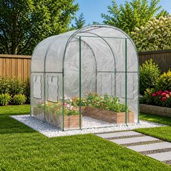 Garden Greenhouse Specifications: PVC Frame 160 x 200 x 192.5 cm