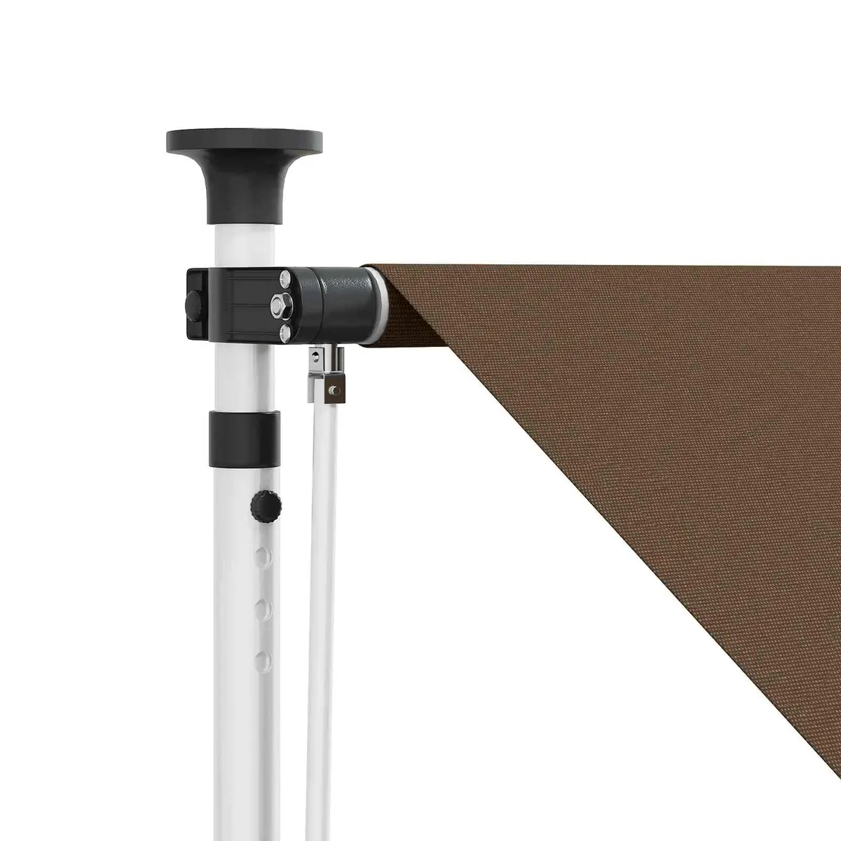 Manual Retractable Awning 250cm Taupe Garden Patio Outdoor Sun Shade Hand Crank