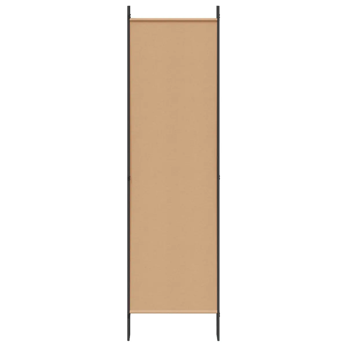 6-Panel Room Divider for Living Room Bedroom Beige Fabric Folding Privacy Screen