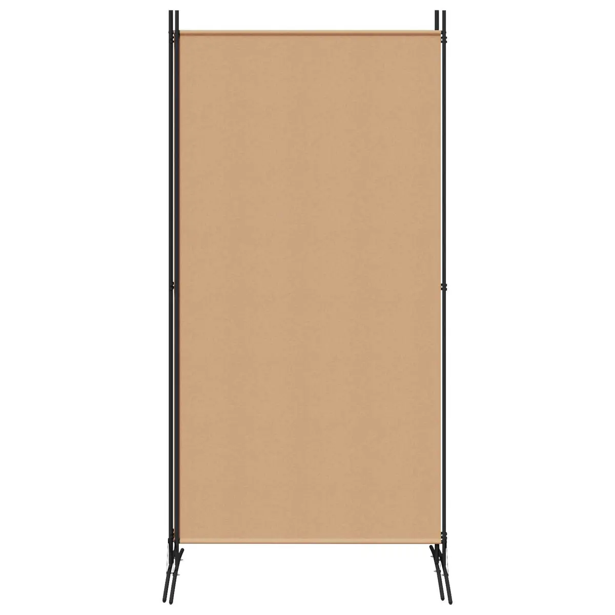 Room Divider Indoor 3-Panel Folding Privacy Screen Beige 260 x 180 cm