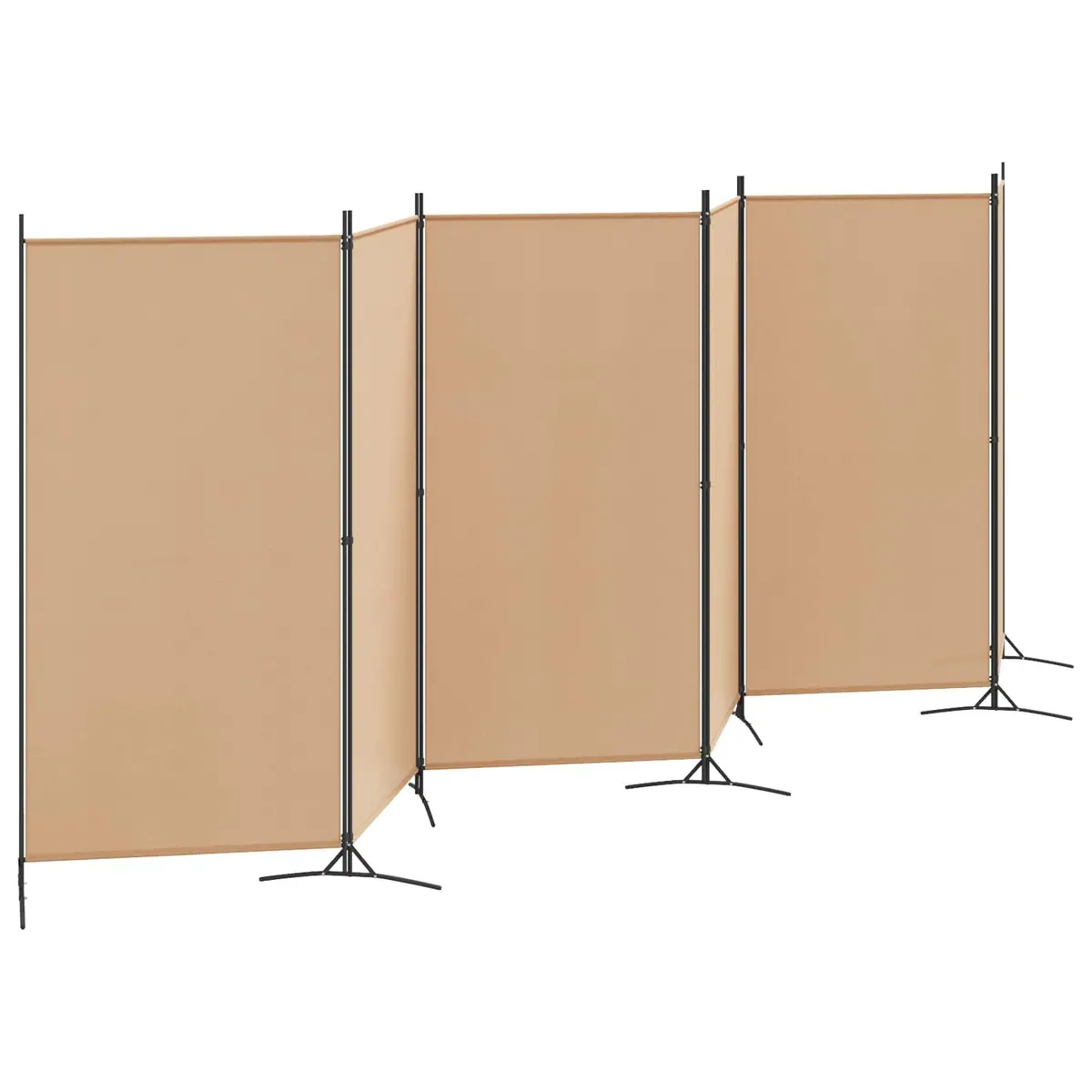 6-Panel Room Divider Folding Privacy Screen Indoor Bedroom Living Space