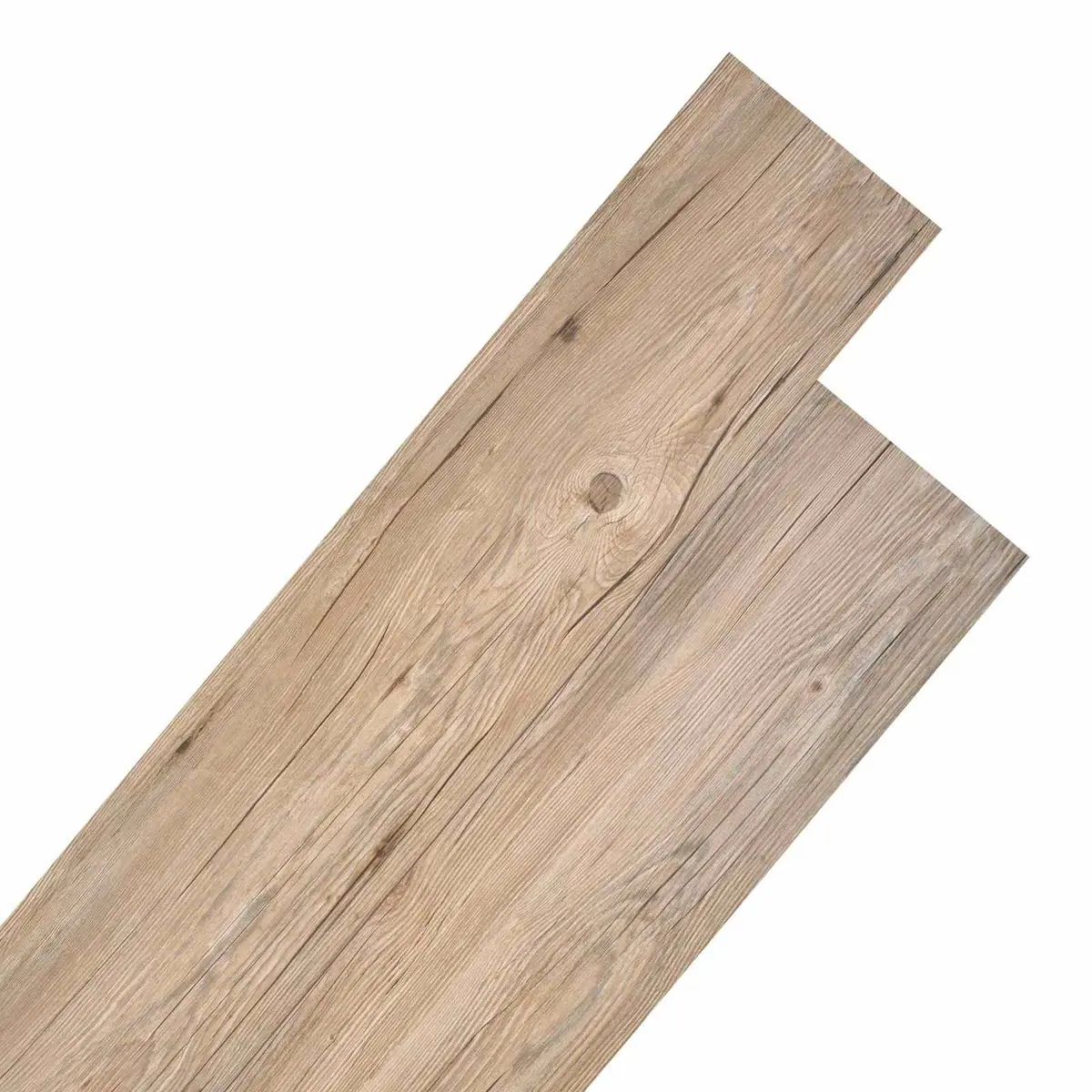 Self-Adhesive PVC Flooring Planks Indoor Use Brown 18 Piece