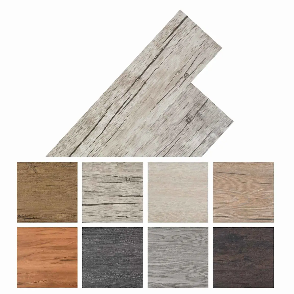 Self-Adhesive PVC Flooring Planks 5.02m² 36pcs Indoor Washed Oak Grey