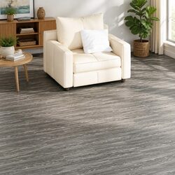 Self-Adhesive PVC Flooring Planks - 36 pcs, Dark Grey, 5.02 m²