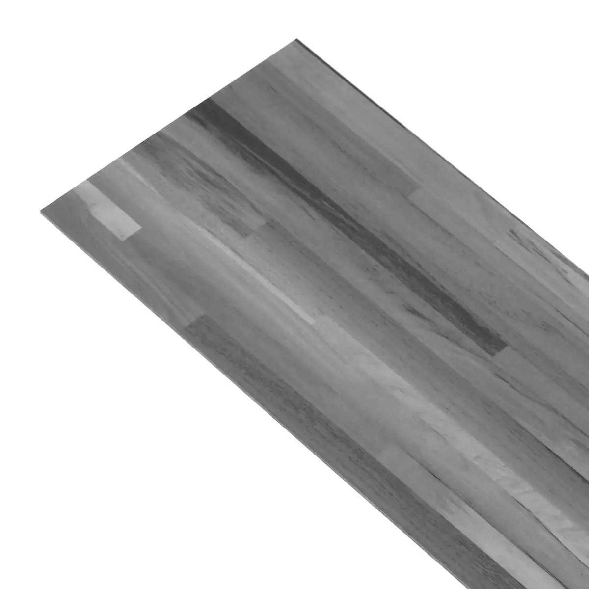 Self-Adhesive PVC Flooring Planks 5.02m² Grey Striped Indoor Home 36 Pieces