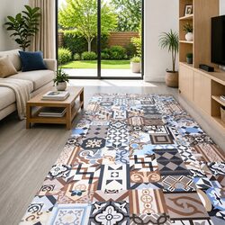 Self-Adhesive PVC Flooring Planks 5.11 m² Indoor Home Renovation 55 Pieces