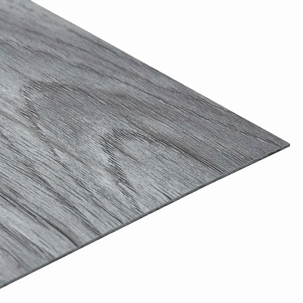 Self-Adhesive Flooring Planks Brown Anthracite Wood Look PVC Floor Tiles DIY