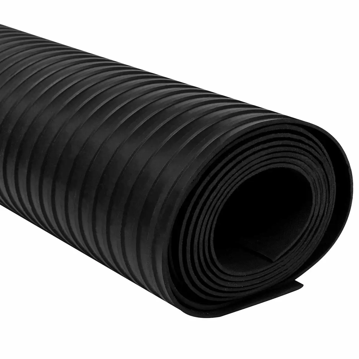Rubber Floor Mat Black Outdoor Garden Patio Durable Heavy Duty Protective 1x5m