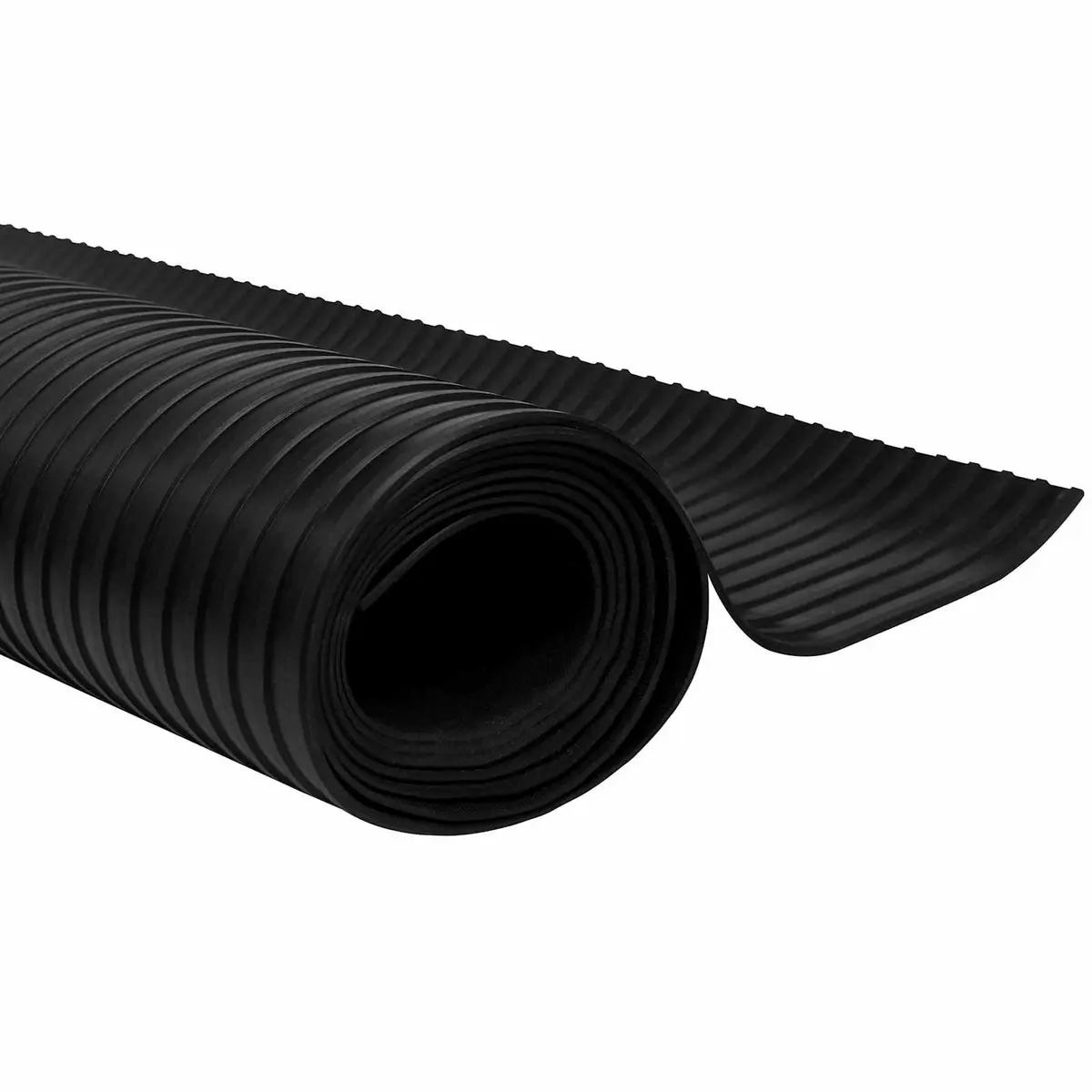 Rubber Floor Mat Black Outdoor Garden Patio Durable Heavy Duty Protective 1x5m
