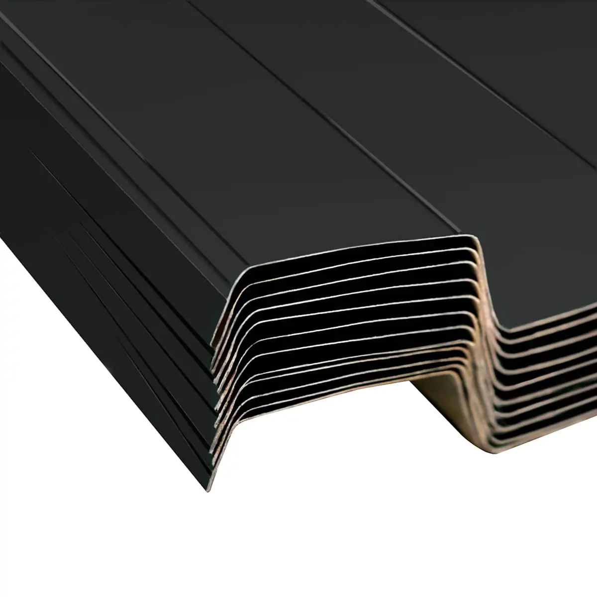 Roof Panel 12 Pack Anthracite 129 x 45 cm Galvanised Steel Rectangular Sheet