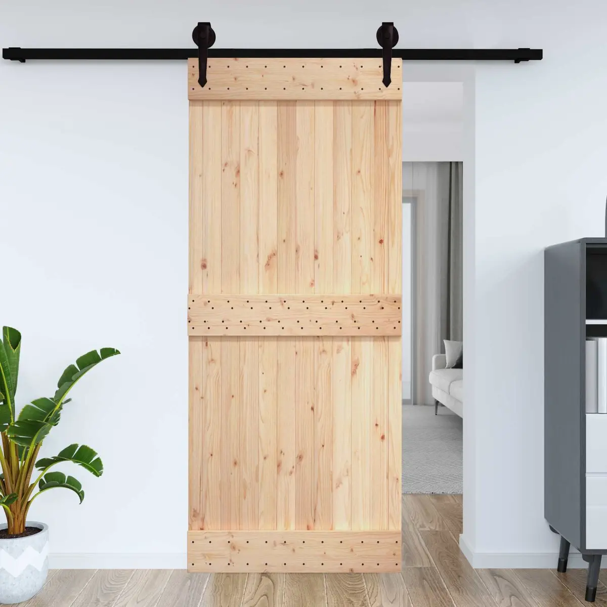 Solid Pine Wood Interior Door 70 x 210cm