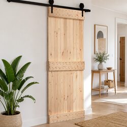 Solid Pine Wood Interior Door Specifications 100 x 210 cm