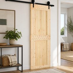 Solid Pine Wood Door Specifications: 85 x 210 cm