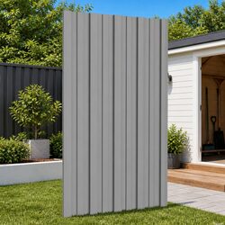 Roof Panel Set - 36 Grey Panels, 80 x 45 cm Galvanised Steel