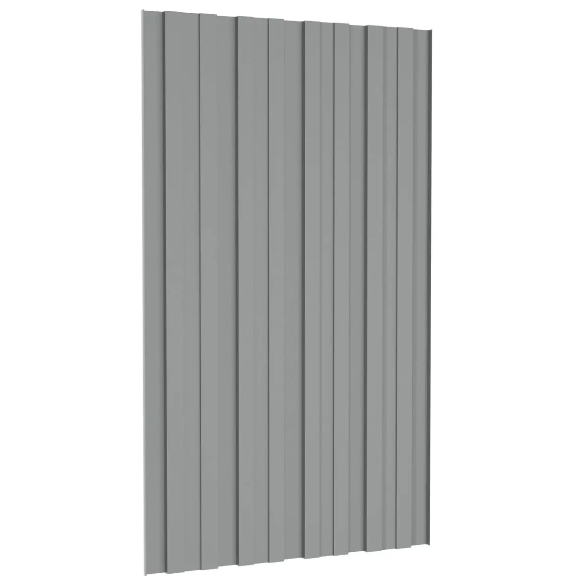 Roof Panel for Temporary Structures 80 x 45 cm Grey Galvanised Steel 36 Pieces