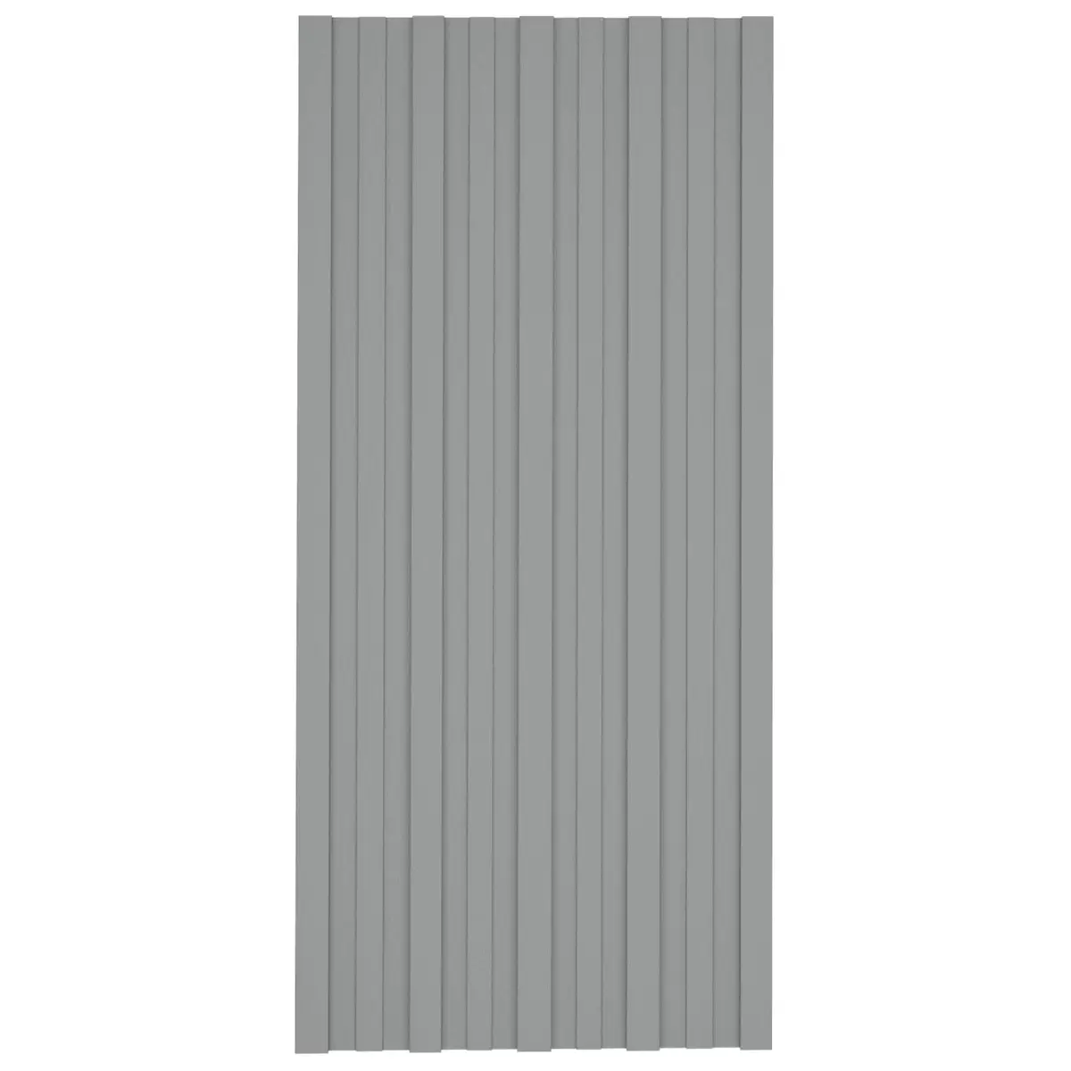 Roof Panel Set Temporary Garage Shed 100x45cm Grey Galvanised Steel 36 Piece