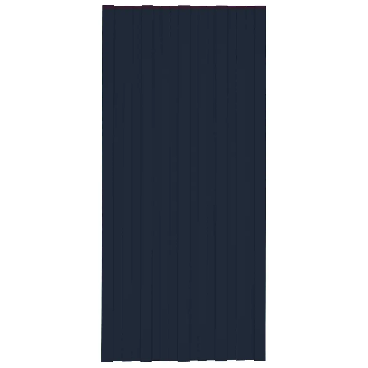 Roof Panel for Temporary Structures 100 x 45 cm Galvanised Steel Rectangular 12 Piece Set Anthracite