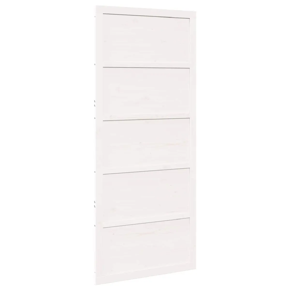 Sliding Barn Door Interior White Solid Pine Wood 100 x 208 cm